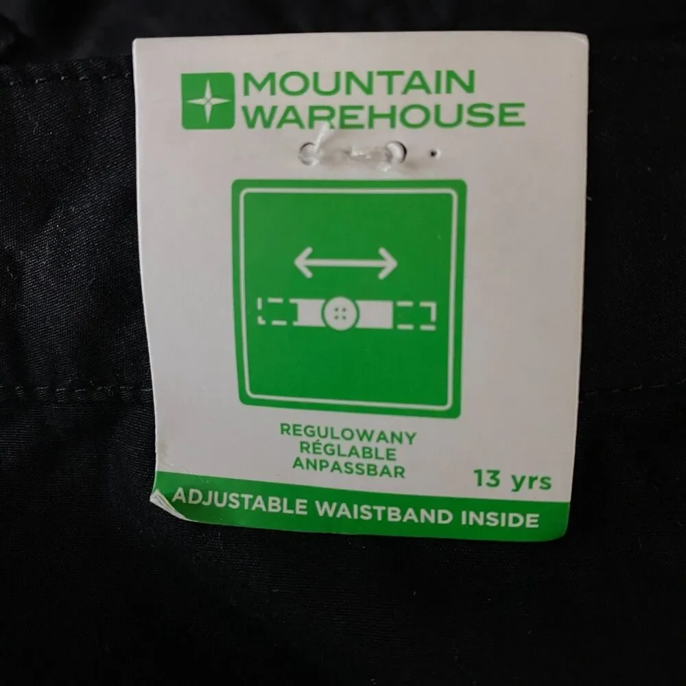 New Mountain Warehouse Active Kids Cargo Pants UPF Adjustable Boy's Size 13
